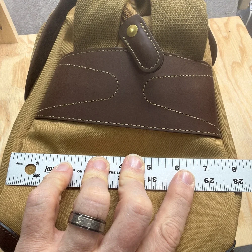 Billingham‎ Camera Bag Khaki Canvas Leather Trim w Superflex Inserts Pouch
